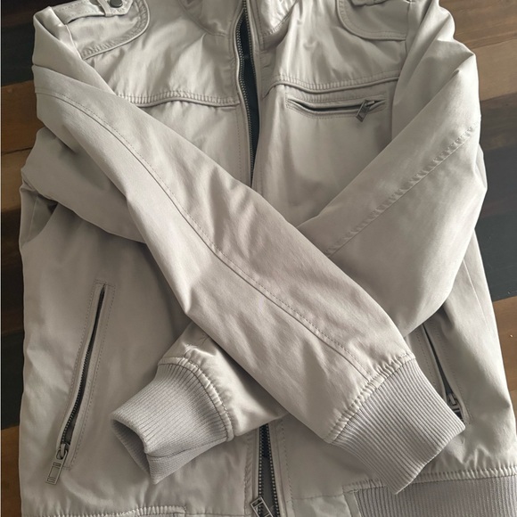 Zara Light beige Bomber Jacket - Picture 1 of 3